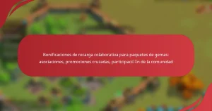 Bonificaciones de recarga colaborativa para paquetes de gemas: asociaciones, promociones cruzadas, participación de la comunidad