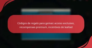 Códigos de regalo para gemas: acceso exclusivo, recompensas premium, incentivos de lealtad