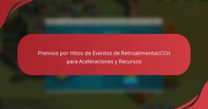 Premios por Hitos de Eventos de Retroalimentación para Aceleraciones y Recursos