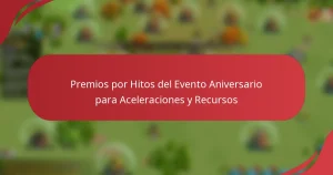 Premios por Hitos del Evento Aniversario para Aceleraciones y Recursos